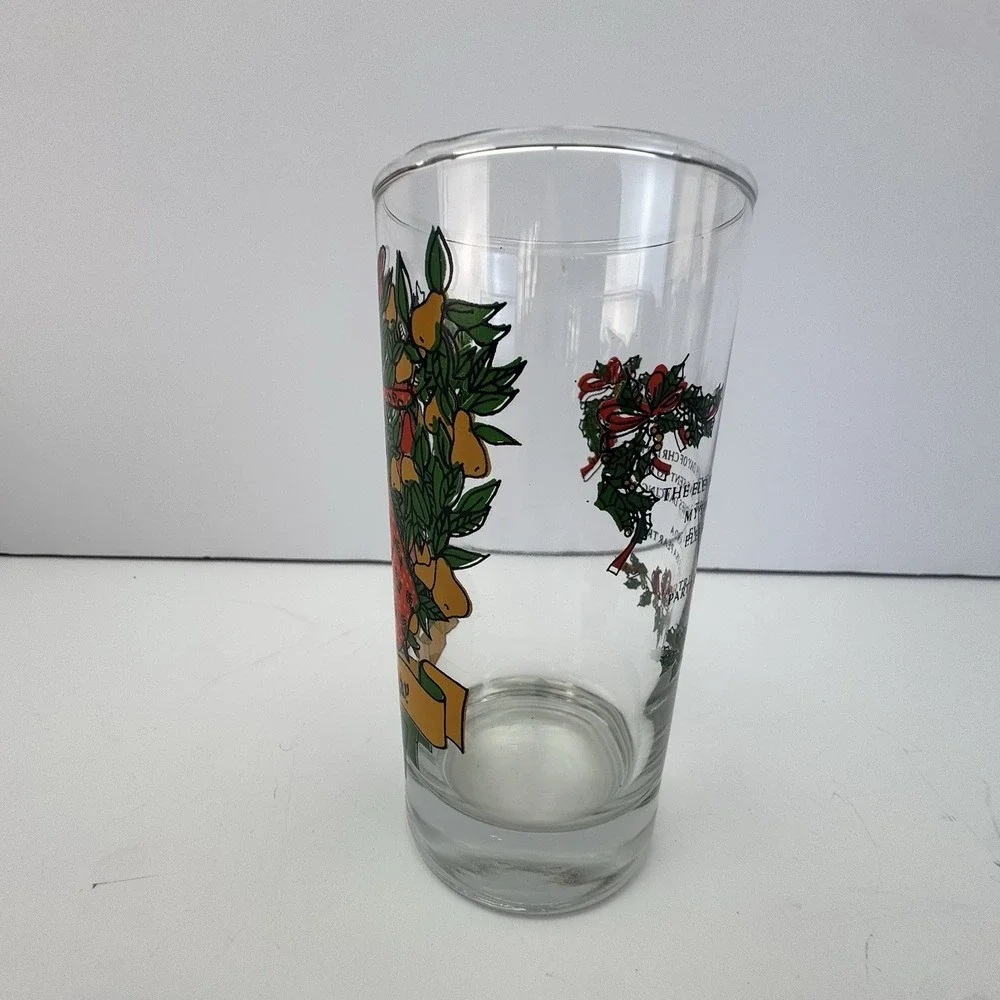 VTG Indiana Glass 12 DAYS OF CHRISTMAS GLASS 11th Eleven Ladies Dancing‎ 12oz
